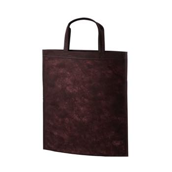 持ち手付き不織布バッグA4 40G ダークブラウン